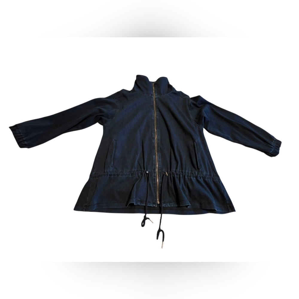 Liverpool Black Utility Jacket with Drawstring